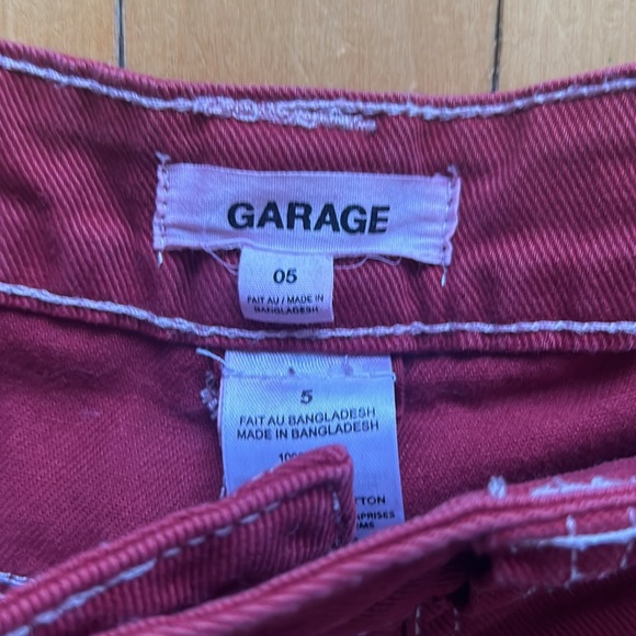 Red Carpenter Low Rise Jeans Garage - Picture 2 of 3